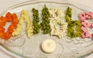 Необычная подача привычных новогодних блюд: фото Салат оливье рецепт классический на новый год